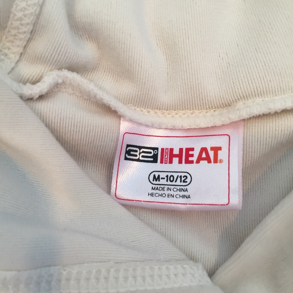32° Degree Girls 10/12 White Velvet Warm Hoodie - Picture 7 of 10